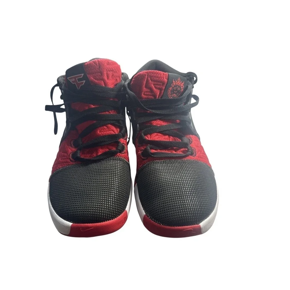 Nike LeBron‎ Witness 8 FaZe Men's Size 9.5 Black Red Basketball Sneakers